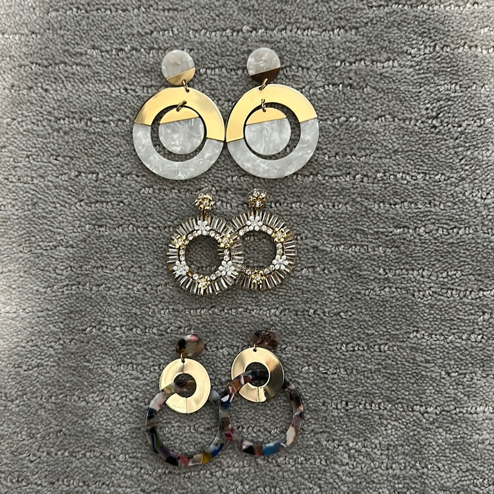 J crew earrings bundle